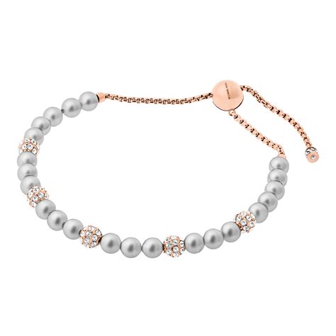 michael kors pavé imitation pearl slider bracelet|Michael Kors Sterling Silver Pavé Mixed Cut Slider Bracelet .